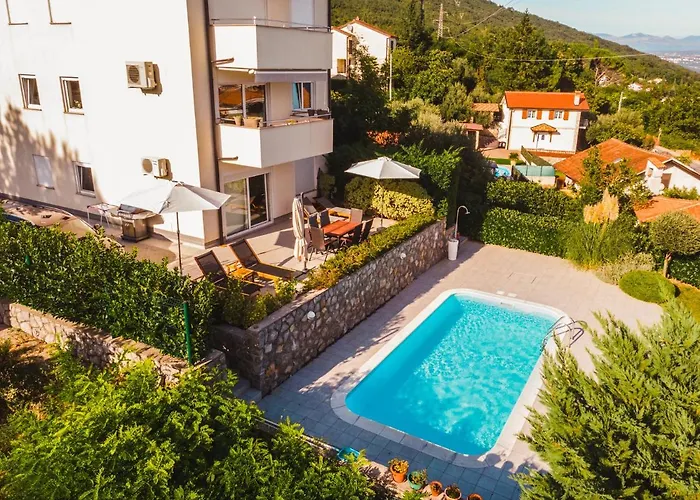 Apartment Pool Maurina Opatija With Sea View Icici